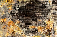 Cracked gold concrete wall background