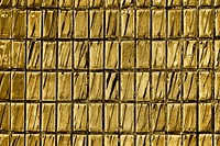Golden brick wall abstract background