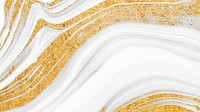 Abstract desktop wallpaper, gold white watercolor background 