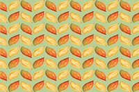 Hand drawn natural fresh mango pattern vector