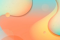 Orange fluid gradient background with copy space vector