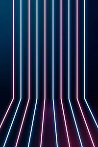 Glowing blue and pink neon lines patterned background