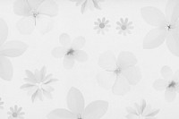 Gray floral background design resource 