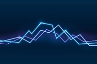 Neon blue graphic lines background vector