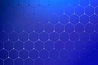 Geometrical honeycomb patterned blue background vector