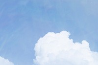 Cloud patterned blue sky background