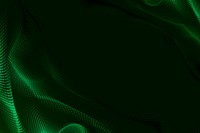 Green 3D abstract motion on a dark background