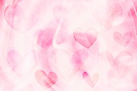 Heart patterned on a pink background