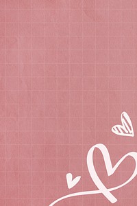 Heart pattern on a grid background