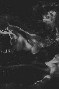 Black fluid smoke patterned background