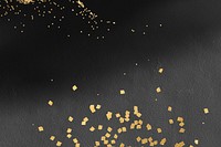 Gold glitter on a black background