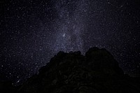 Starry night sky background