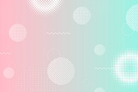 Pastel Memphis style pattern background