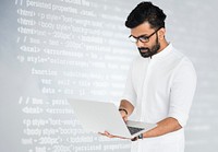 Indian hacker cracking computer codes