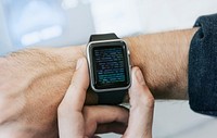 Smartwatch showing an error code