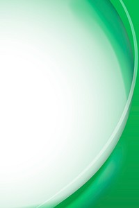 Emerald green curve frame template vector