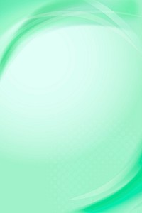 Mint green curve frame template vector