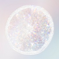 Sparkling silver orange holographic style illustration