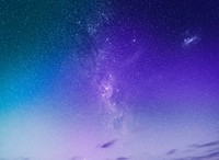 Purple starry night sky background