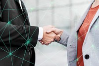 Business people shaking hands as a greeting