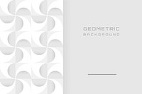 White geometric background design vector