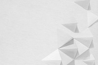 Gray geometric paper craft design background