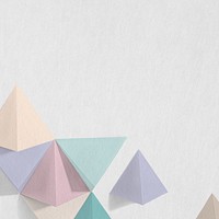 Geometric paper craft design background