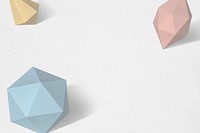 Geometric paper craft design background