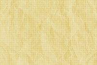 Crumpled yellow grid paper textured background