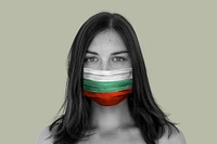 Bulgarian woman wearing a face mask during coronavirus pandemic