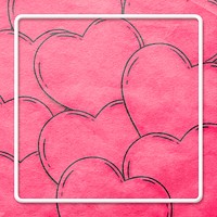 Heart square frame design resource