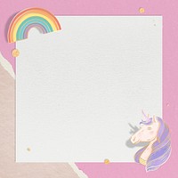 Pastel purple mane unicorn with design space