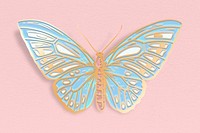 Cute pastel butterfly design element