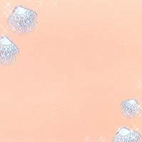 Silvery holographic jellyfish patterned background