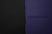 Two textured backgrounds and paper mockup