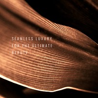 Seamless luxury for the ultimate beauty on a copper leaf background 