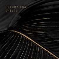 Luxury that shines on a golden leaf design resource 