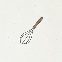 Doodle whisk design resource vector
