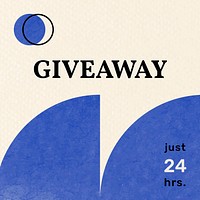 Giveaway Memphis sale template vector