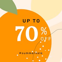 Up to 70% off Memphis sale template vector