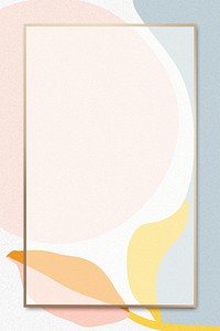 Gold rectangular frame psd abstract background