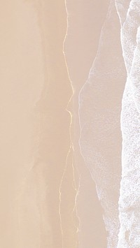 Aerial view of beige coastline mobile wallpaper