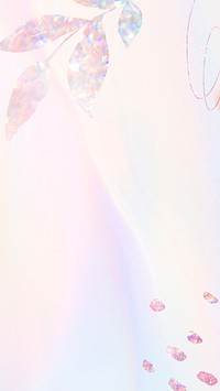 Pastel holographic watercolor Memphis mobile wallpaper
