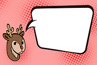 Reindeer speech bubble design resource