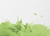 Fresh milk green tea splashing design resource