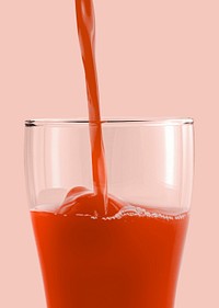 Juice poured into a glass design resource
