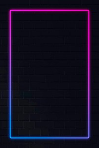 Pink and blue neon frame | Premium Vector - rawpixel