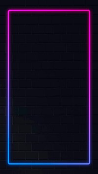 Pink and blue neon frame neon frame on a dark background vector