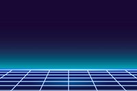 Blue grid neon patterned background vector