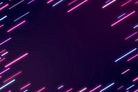 Neon abstract frame on a dark purple background vector